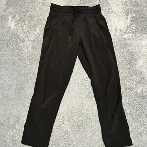 Free Fly Pants Womens Small Breeze Pull On Jogger Black Performance Cropped